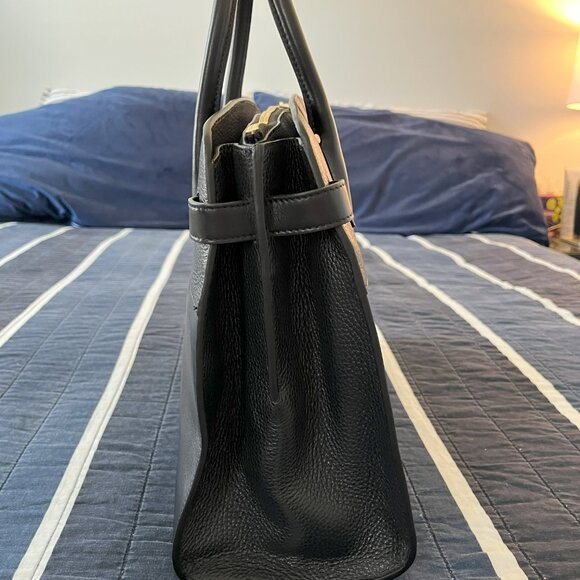 Cuyana Work Satchel in Black - Picture 6 of 13